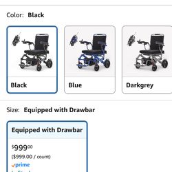 New Electric Wheelchair   In box  Never Opened 