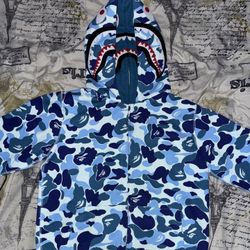 BAPE Camo Shark Double Hoodie
