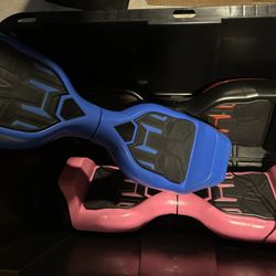 3 Hoverboards (Like New) 2 Chargers And One Attachment(New)