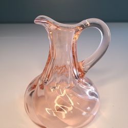 Vintage Pink Depression Glass Cruet