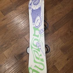 Burton Snowboard And Bindings 