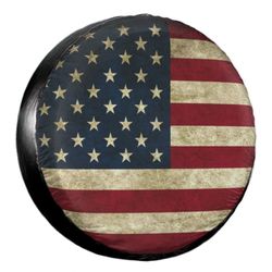 America Flag Spare Tire Cover 