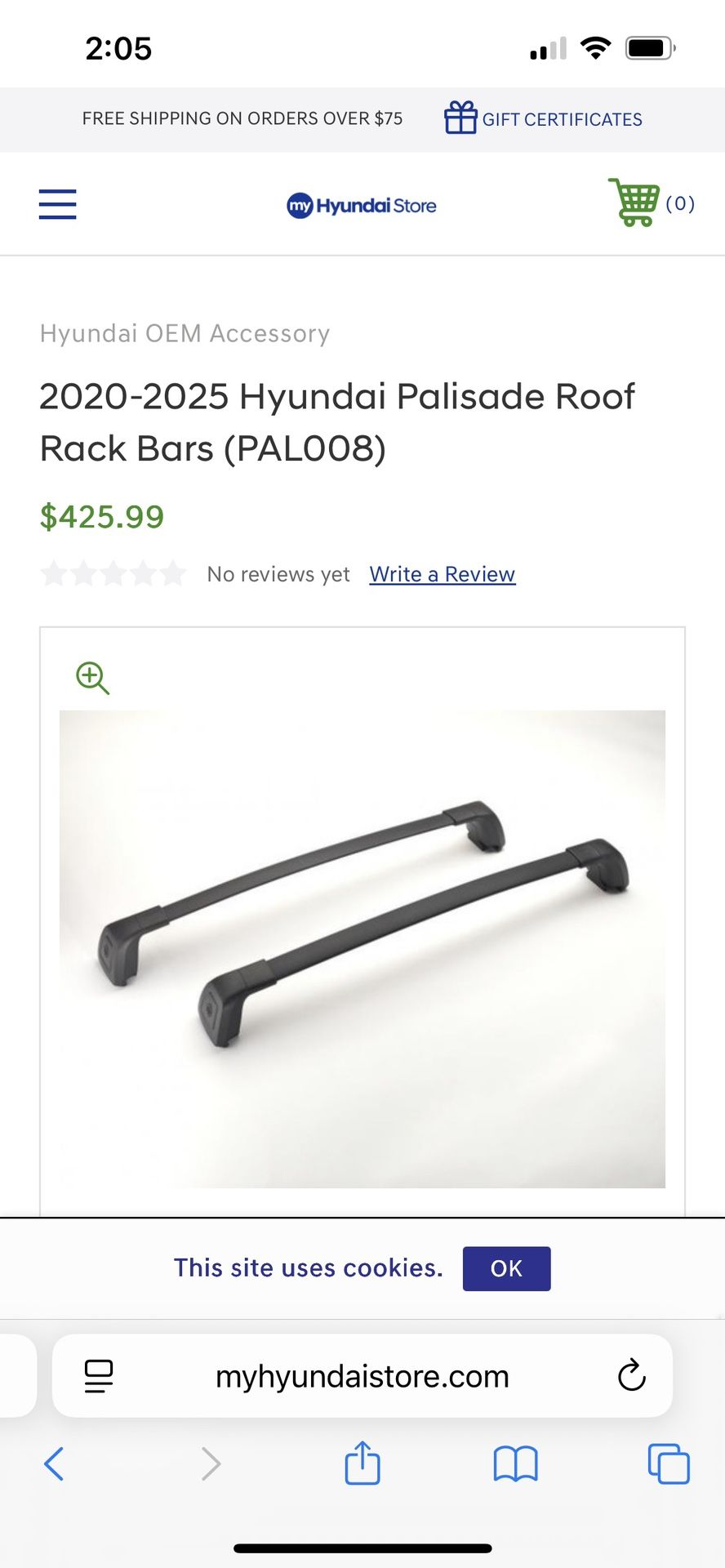 Hyundai Palisade Crossbars