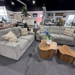 2 PC SOFA AND LOVESEAT 