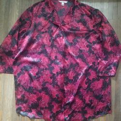 CACIQUE SLEEPWEAR SHIRT WOMEN'S SIZE 24/28