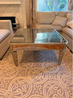Mirrored coffee table