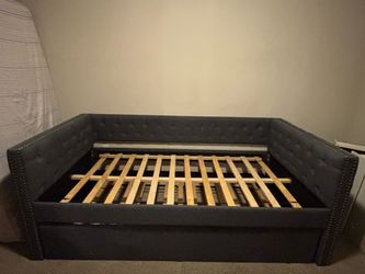 Gray studded Daybed