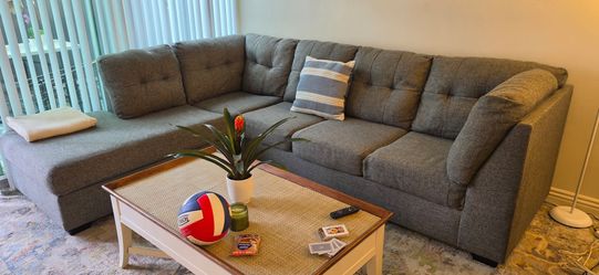 Sectional L-shaped sofa