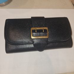 Burberry Halton Leather Long Wallet
