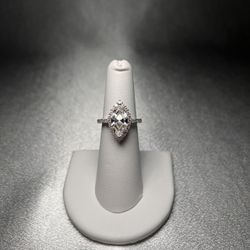 3CT Moissanite Engagement Wedding Ring 18K Gold Plated *Size 6* 