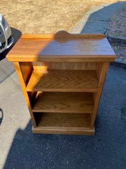 Bookcase, Oak, 2 Shelves, Good Condition, Delivery,