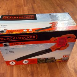 NEW!!!   Black+Decker Corded Garden Blower