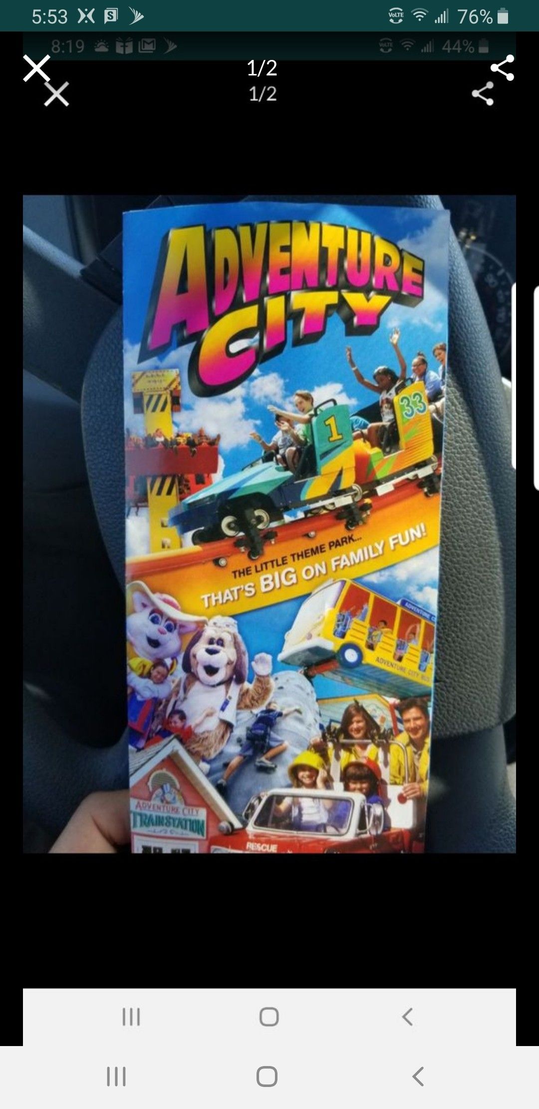 2 Adventure City Tickets