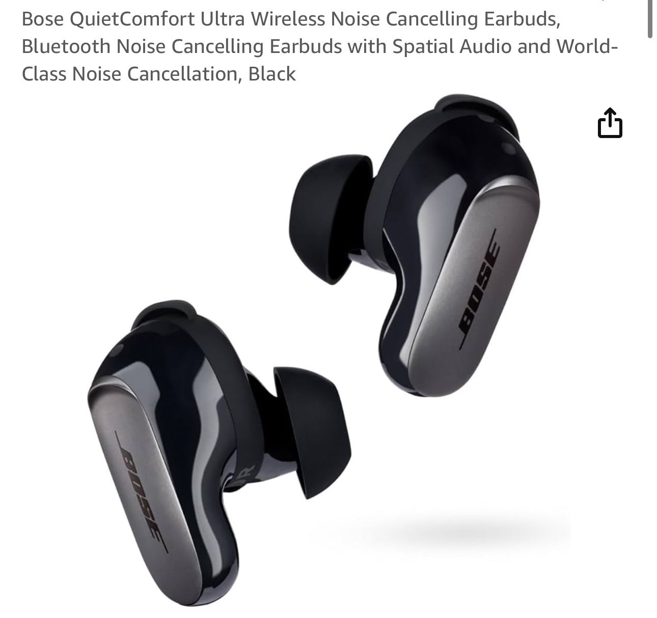 Bose Quietcomfort Ultra Wireless Noise Cancelling EarPods 