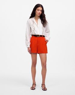 New with tag Madewell Easy Pleated trouser shorts size 10