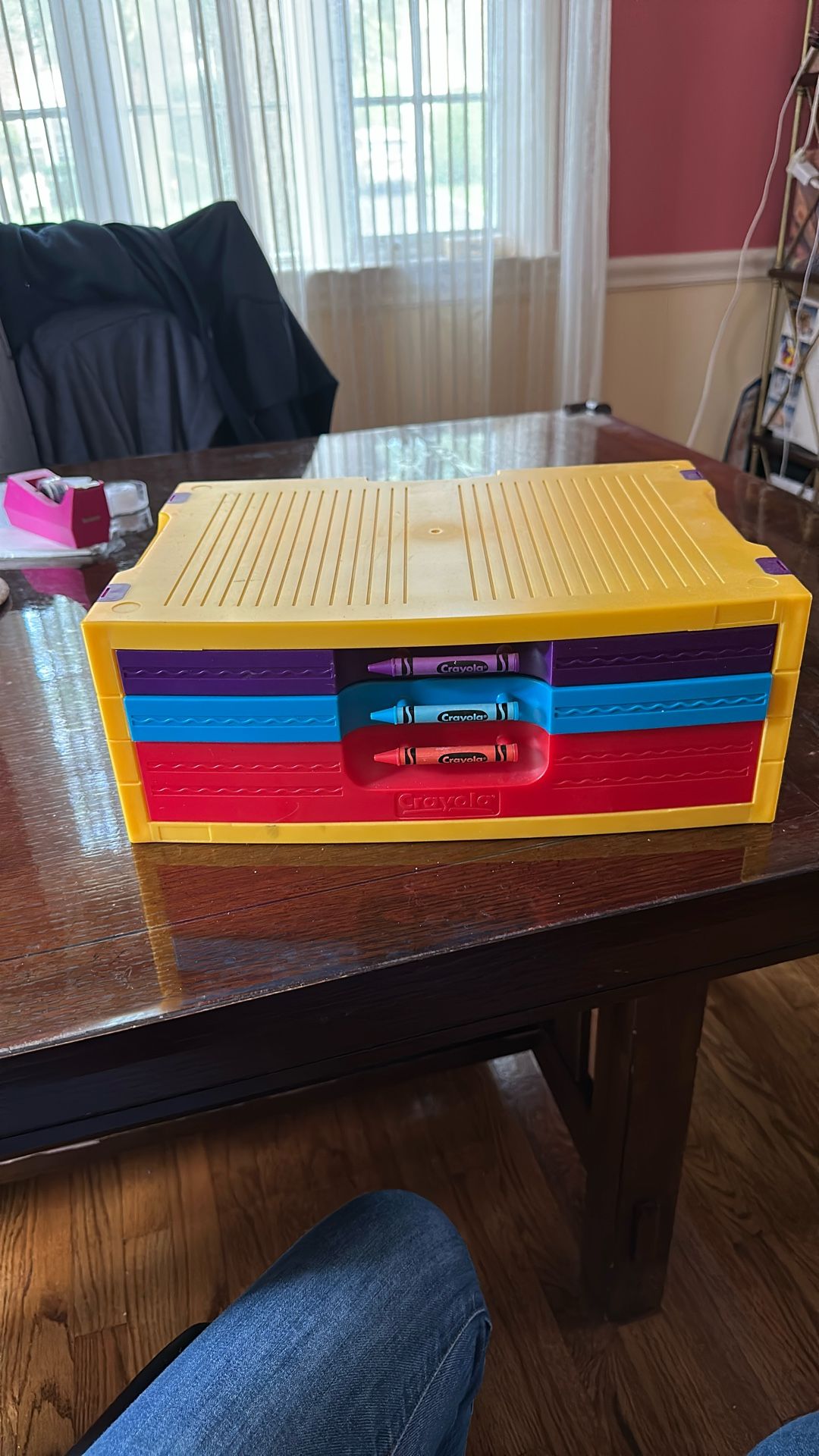 Cute Rare Crayola Storage Box Organizer
