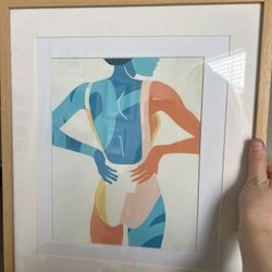 Oahu Artwork From Local Hawaiian Artist + Wood Frame