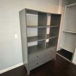 Bookcase with drawers