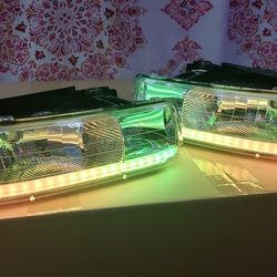 Color Changing bluetooth Headlights