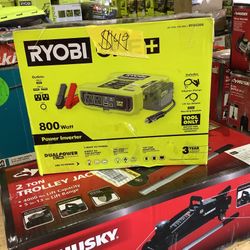 RYOBI ONE+ 18V 800-Watt Max 12V Automotive Power Inverter with Dual USB Ports
