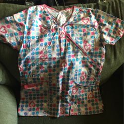 Scrub Top Hearts
