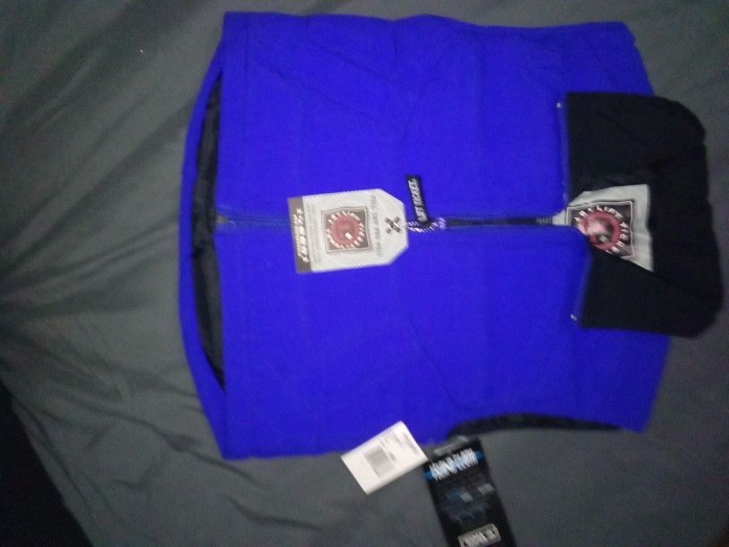 NEW Lift Ticket By Toma youth size 4 blue duck down puffer zipper vest