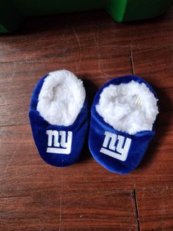 New York Giants Baby Booties Slippers