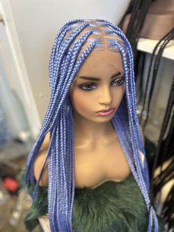 Fulllace Fairy Blue Braid Wig 