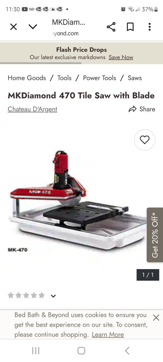 Used Tile Saw MK 470 Wet Tile Saw