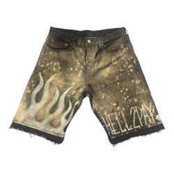 Hell2pay X Levi’s Jean Custom Shorts Size 30 Men 