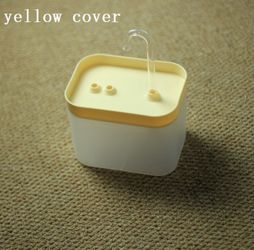 Cat Water Fountain 1.5L Recirculating Filtration Bowl Yellow with 4 filter