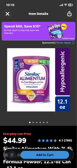 Baby formula $30