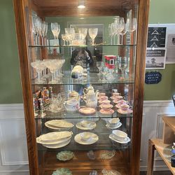 Curio Caninet with Glass Shelves