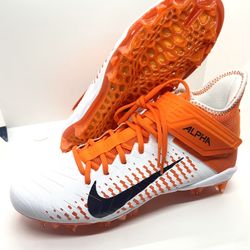 New Nike Alpha Menace Elite White & Orange  BV3945-103 Size 10 Men’s . 