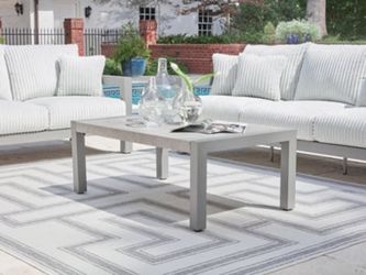 Moonlight View Gray Outdoor Coffee Table
