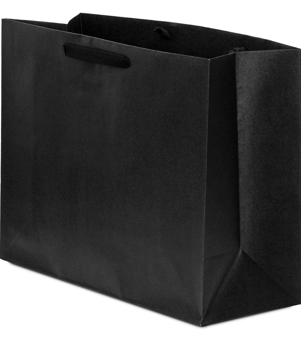 Black Gift Bags with Handles - 16x6x12 Inch 150 Pack Large