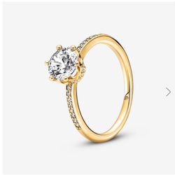 Pandora Crown Solitaire Promise Ring