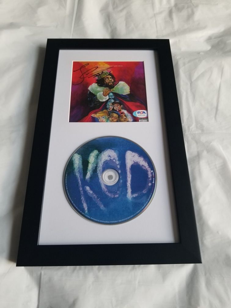 J Cole Signed KOD CD Cover w/ PSA COA Framed Autographed Rap Hip Hop Music Album