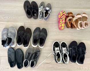 Girls Shoes - 12 prs, Mostly Vans, Skechers, Nike - Girls’ Size 6.5-9