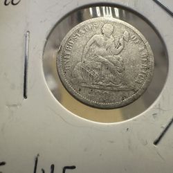 1883 Seated Dime