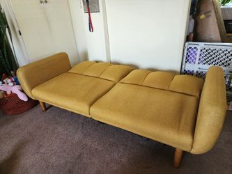 Yellow Mustard Couch Bed
