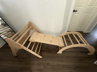 Toddler Baby Pikler Wood Set