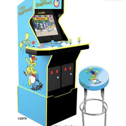 Simpson Arcade 1Up Machine - BRAND NEW - Includes Chair and Riser