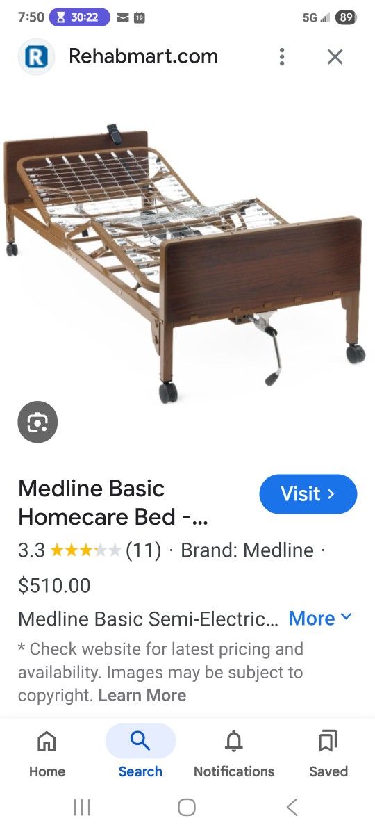 Semi Electric Basic Home Care Bed MDR107002E