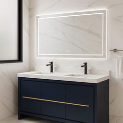 Bathroom vanity 72”