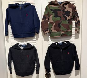 Polo Ralph Lauren Toddler Boy 2T Bundle - Hoodies & Quarter Zip (4pc)