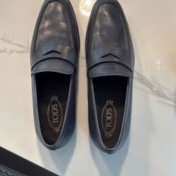 Authentic Tod's Royal Blue Loafers Men's 9 1/2