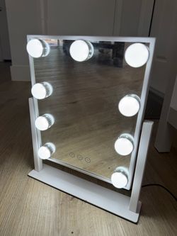 Small desktop vanity mirror