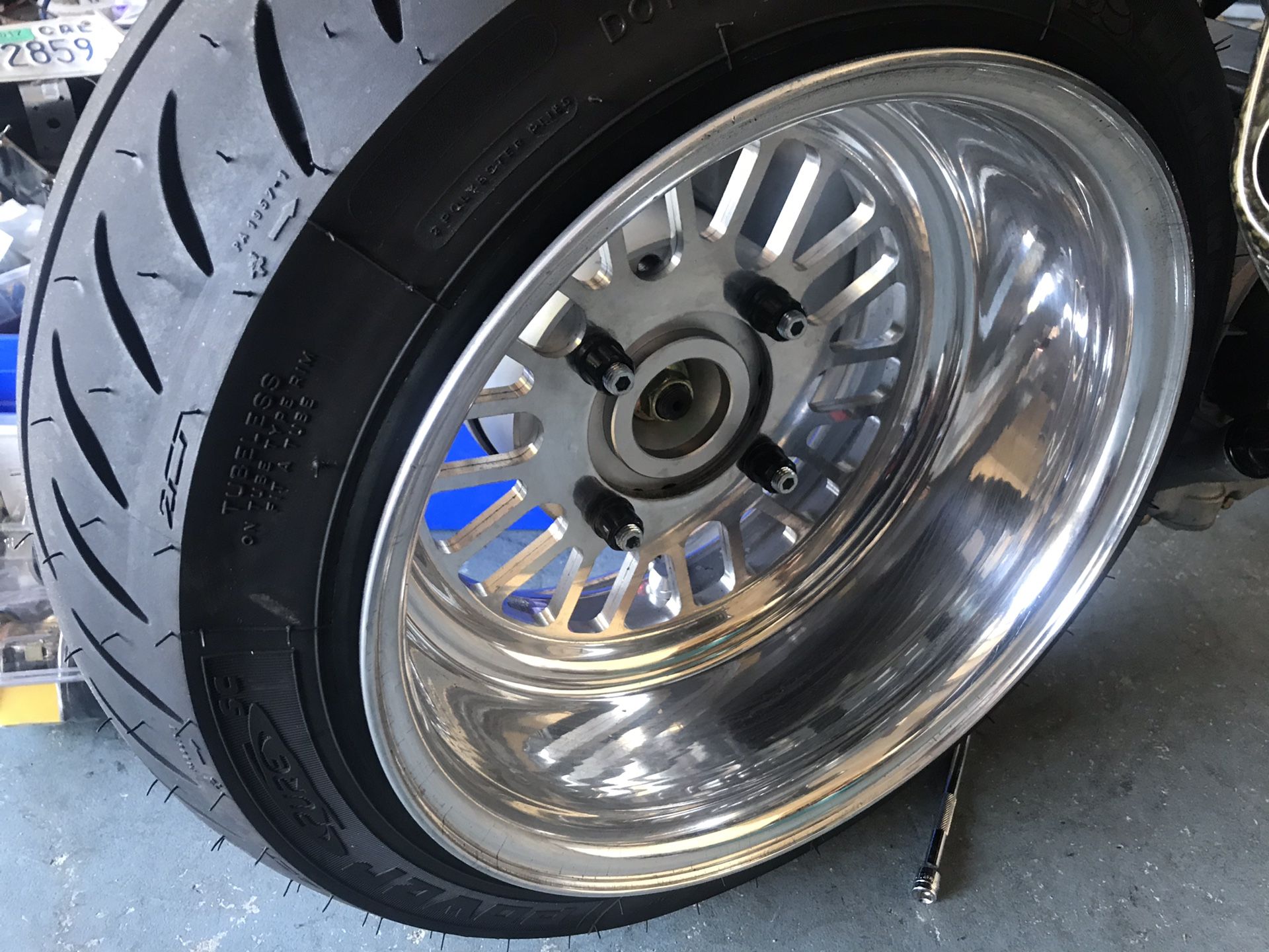 Honda ruckus gy6 fatty 12x8 /12x4 CCW style wheel set (made in USA)