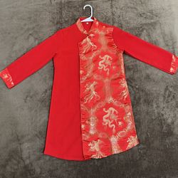 Boys Dragon Tang Coat - Formal Long Sleeve Chinese Jacket for Boy
